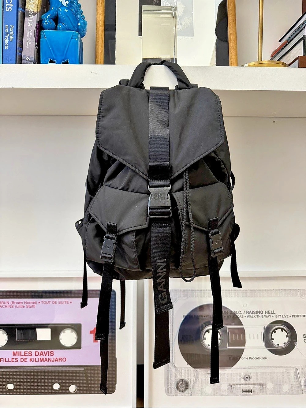 GANNI Backpack in Black Like New